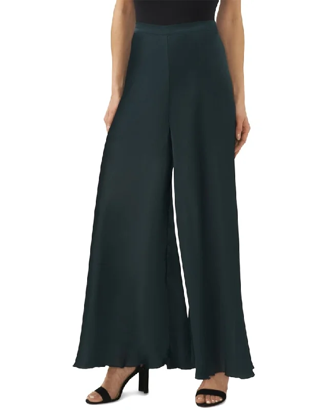 CeCe Flowy Wide Leg Pant Comfortable Pleated Pants