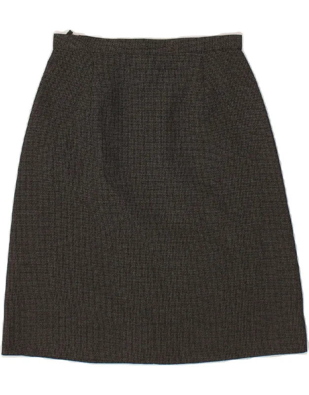 BENETTON Womens A-Line Skirt IT 38 XS W24  Grey Polyester denim skirt durable