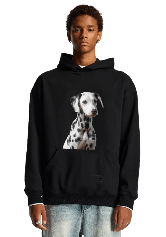 Spotted Dog Print Hoodie Hoodie Crop Top Short Trendy