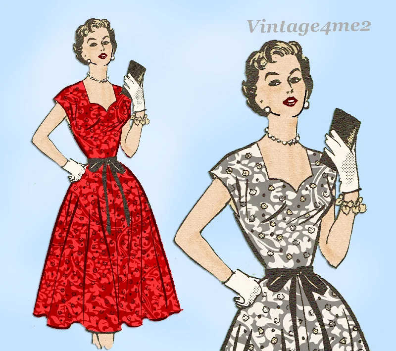 1950s Misses Anne Adams Sewing Pattern 4553 Uncut MIsses Cocktail Dress 32 B Tunics Luxurious premium 1950s Misses Anne Adams Sewing Pattern 4553 Uncut MIsses Cocktail Dress 32 B Tunics Luxurious premium