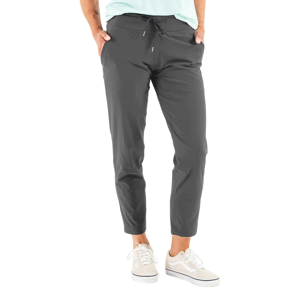 Free Fly Women's Breeze Cropped Pant in Graphite Elegant Dress Pants