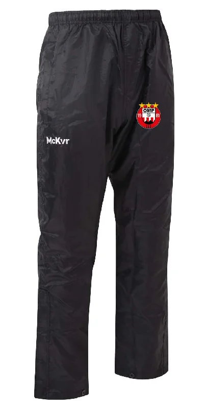 Mc Keever OMP United Core 22 Rain Pants - Adult - Black Stylish Slim Trousers
