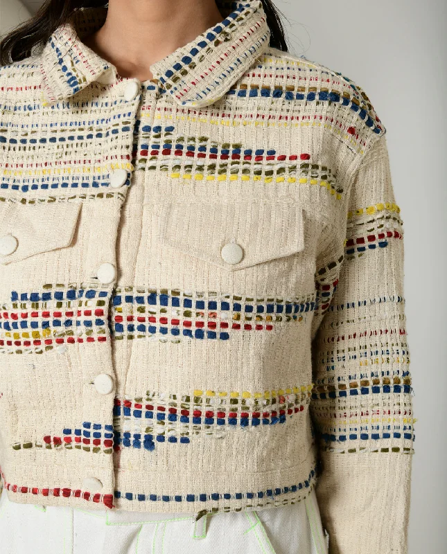 RECYCLED AITO UNISEX JACKET Jersey Jacket Tulle Jacket Batik Jacket