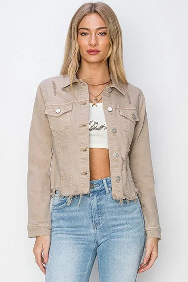 Taupe Dreams Jacket Anorak Shell Jacket Lightweight Jacket