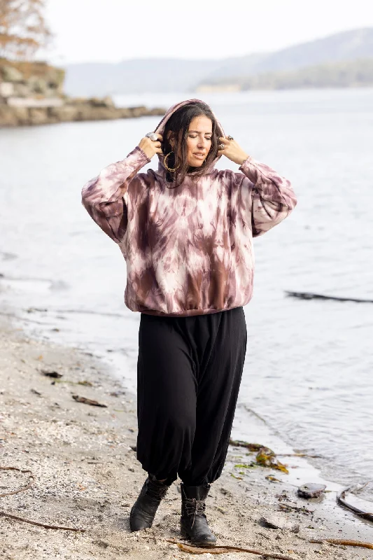 Backyard Hoodie - organic cotton Hoodie with Ribbed Hem Stretchable Secure