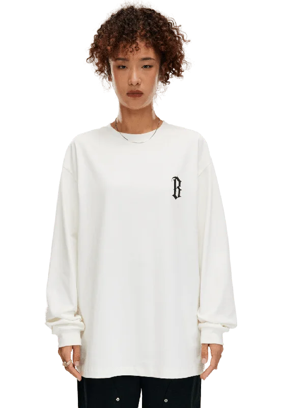 Gothic Font Logo Sweatshirt Hoodie with Oversized Fit Loose Comfortable