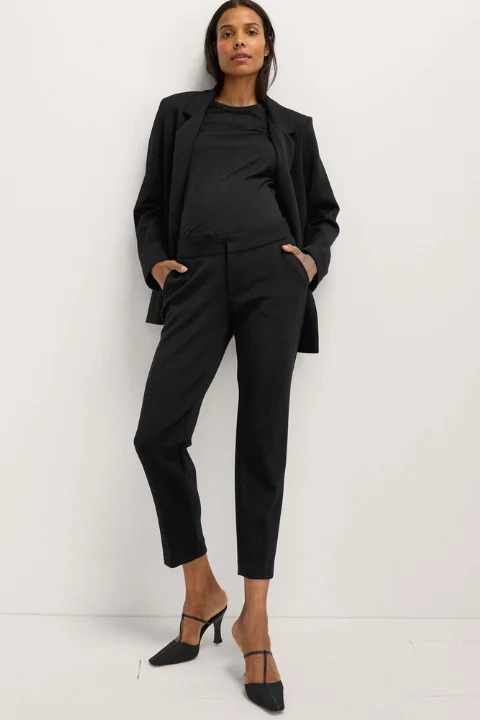 The HATCH Suit Pant - Black Fashionable Tapered Leg Pants