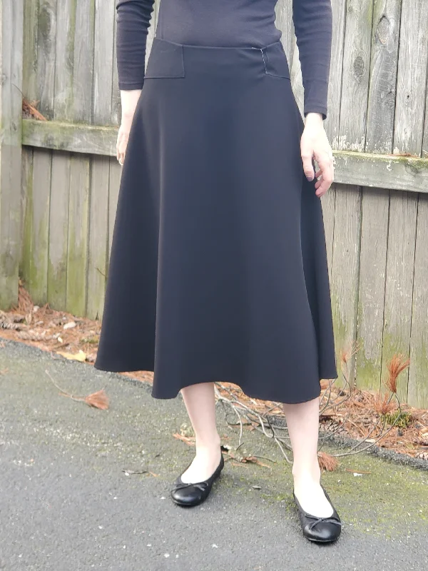 Dressy A line Skirt 100 leather skirt modern