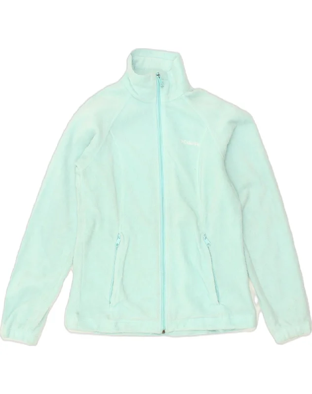 COLUMBIA Womens Fleece Jacket UK 10 Small Green Polyester Nylon Jacket Polyester Jacket Spandex Jacket