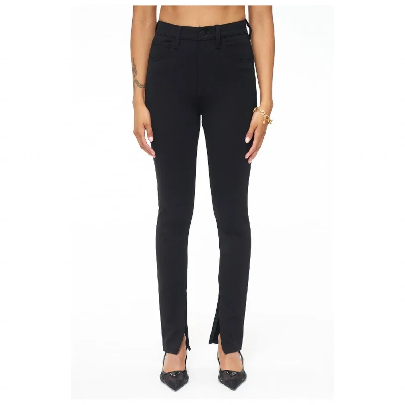 Kendall Hight Rise Skinny Scuba Pants With Zippers In Night Out Fashionable Work Pants