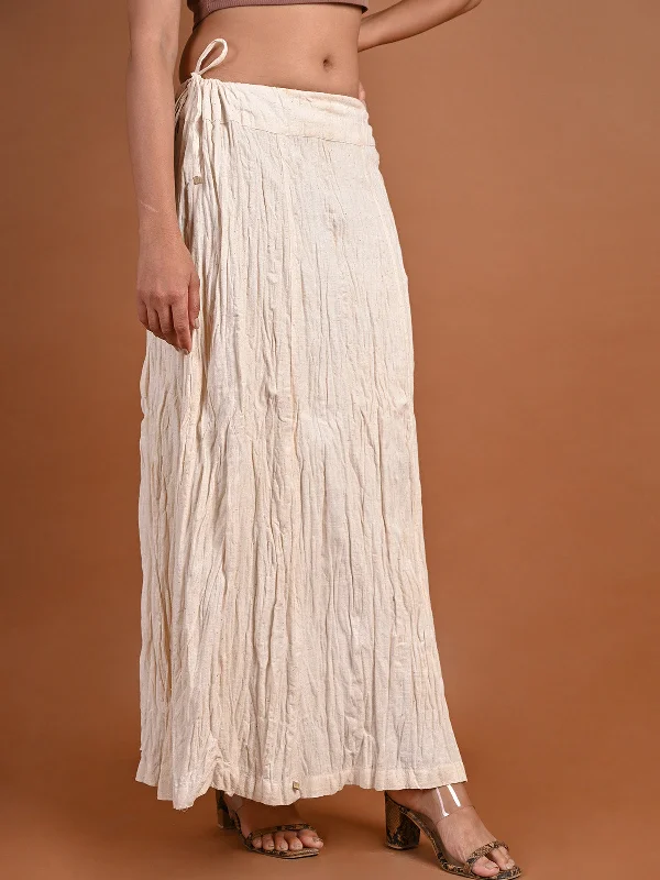 Organic Kala Cotton Crinkled Skirt silk skirt elegant