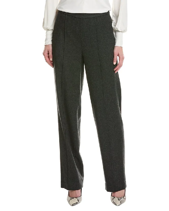 Vince Mid-Rise Wool-Blend Wide Leg Pant Cozy Maternity Pants