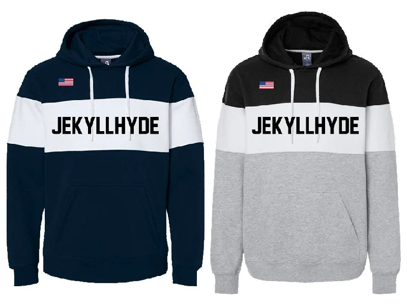 Color Block Hoodies Hoodie with Pocket Utility Practical