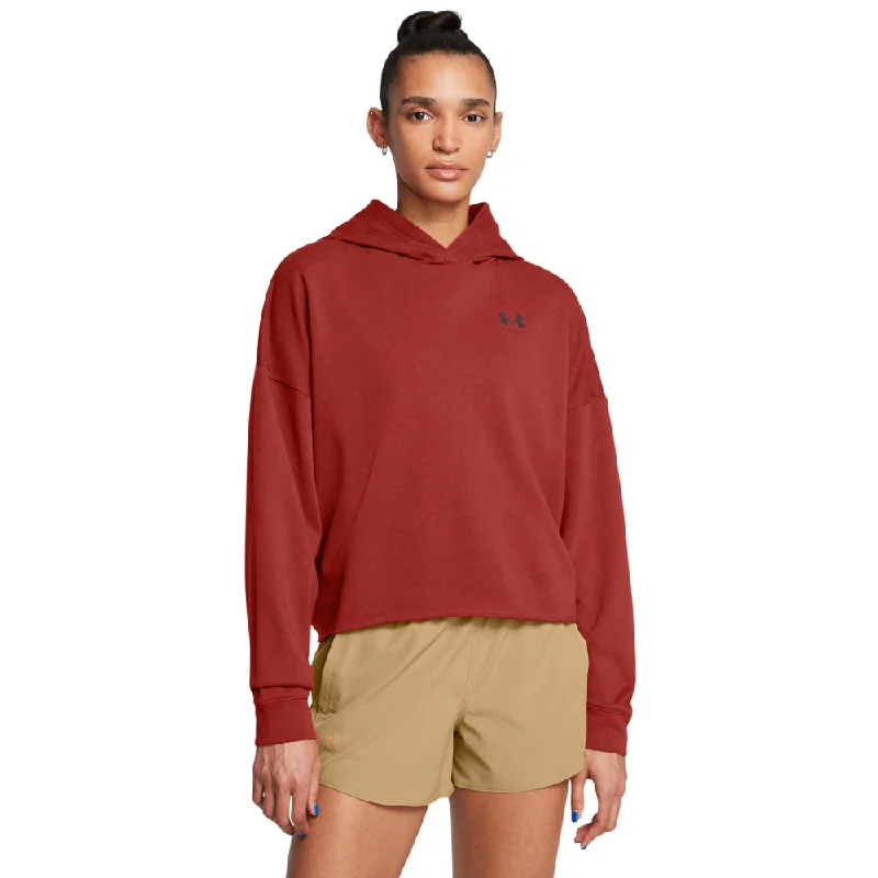 Women's Under Armour Rival Terry Oversized Hoodie Hoodie with Crew Neck Simple Timeless