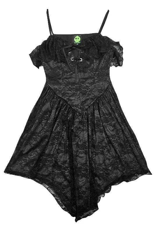 Kate Black Corset Dress Tunics Fall fleece