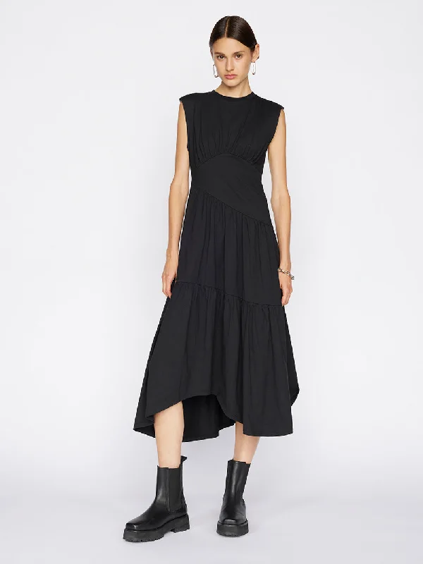 Gathered Seam Knit Dress -- Noir Tunics Versatile all-occasion