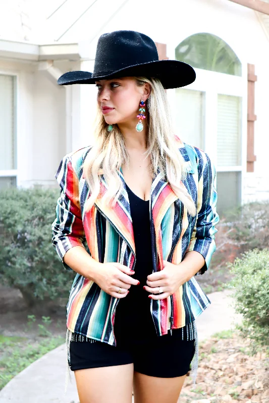 MK131 MOTO JACKET: M / Serape Lace Jacket Ribbed Jacket Sequined Jacket