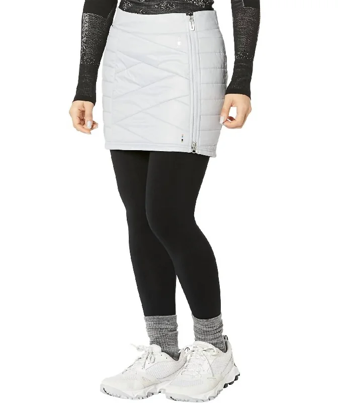 Smartloft Merino Wool Mid Rise Zip Skirt In Storm Gray midi skirt versatile