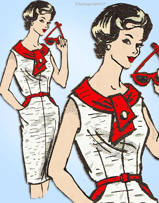 1960s Vintage Anne Adams Sewing Pattern 4504 Complete  Misses Sheath Dress 36 Bust Tunics Print Colorful