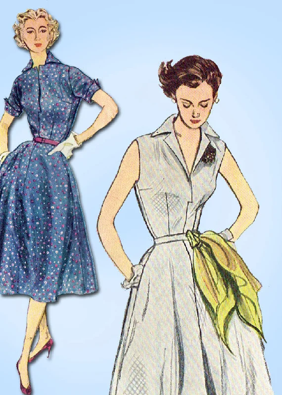 1950s Vintage Simplicity Sewing Pattern 3876 Misses Easy Sun Dress Size 30 Bust Tunics Chic fashionable 1950s Vintage Simplicity Sewing Pattern 3876 Misses Easy Sun Dress Size 30 Bust Tunics Chic fashionable