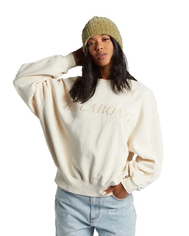 Women's Billabong Palmin Kendal Sweatshirt Hoodie with Zipper Versatile Modern