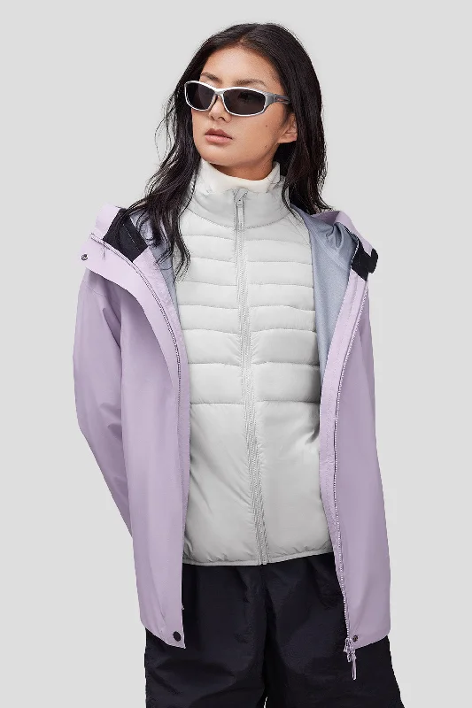 Women's 3-in-1 Interchange Jacket Rayon Jacket Velvet Jacket Corduroy Jacket