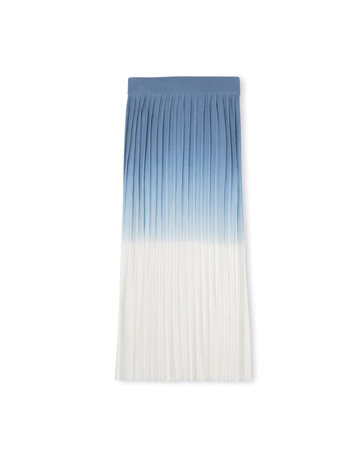 Ombre Ribbed Maxi Skirt wool skirt breathable