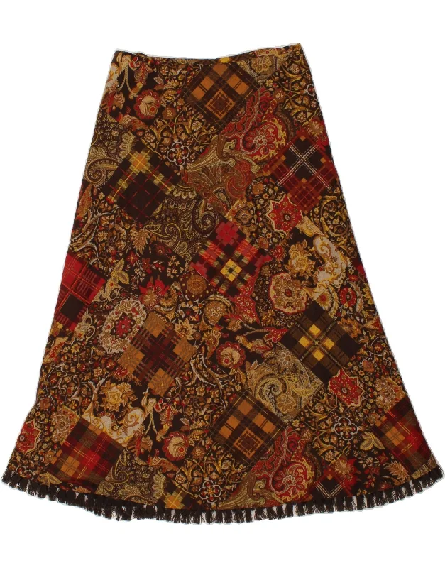 PERRY TRADITION & TRACHT Womens Midi Skirt UK 12 Medium W30 Brown cashmere skirt fine PERRY TRADITION & TRACHT Womens Midi Skirt UK 12 Medium W30 Brown cashmere skirt fine