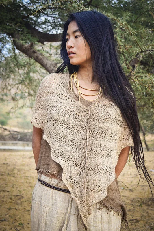 Nettle Poncho ~ Skirt ⋙ Knitted from Himalayan Nettle Fiber velvet skirt plush