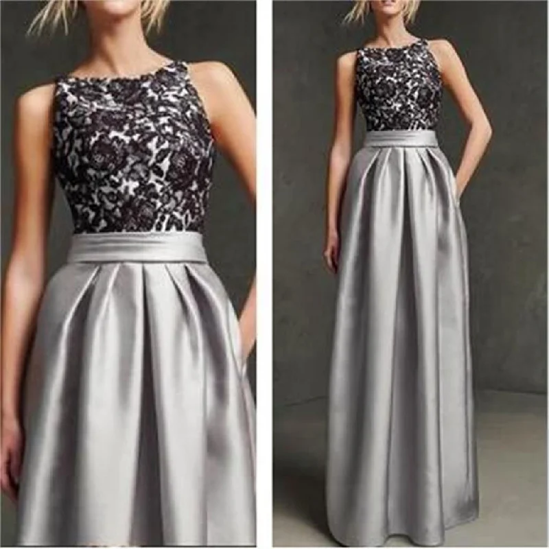 Gray Prom Dresses, Sleeveless Prom Dresses, Simple Prom Dresses,Black Lace Prom Dresses,PD0121 Tunics Running lightweight