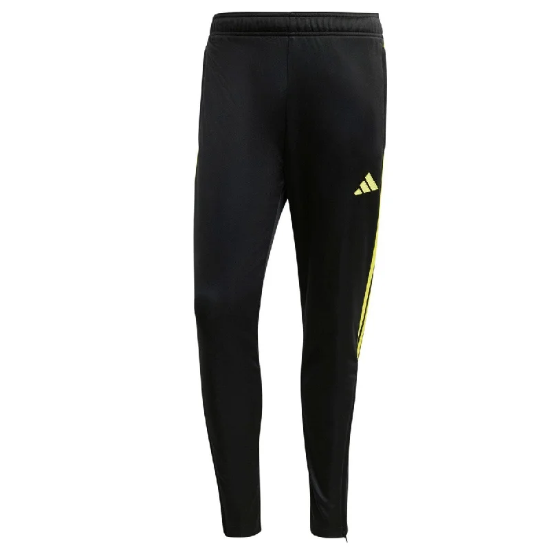 adidas Tiro 23 Club Track Pant - Adult - Black/Yellow Soft Sweatpants Style