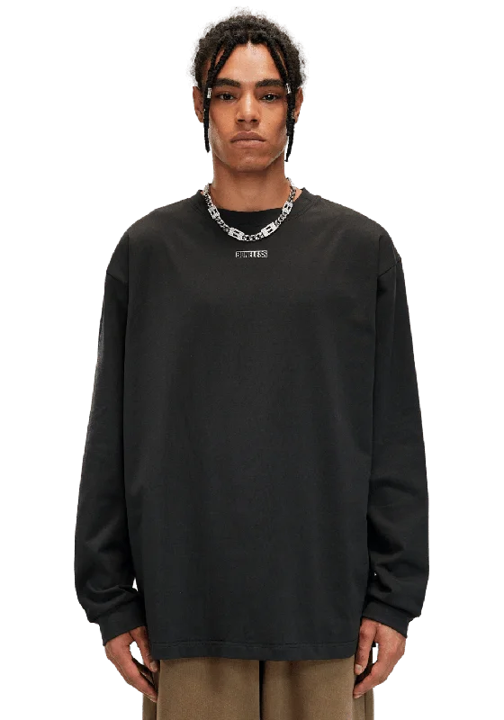 Mesh Grid Basic Sweatshirt Hoodie with Drop Shoulder Relaxed Streetwear