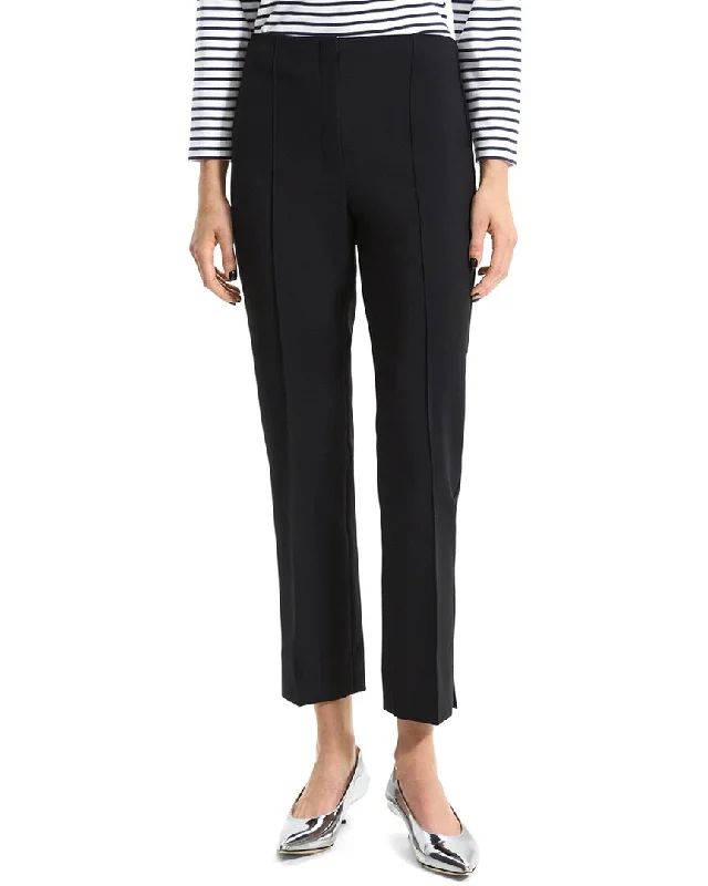 Theory Pintuck Straight Pant Classic Straight-Leg Pants