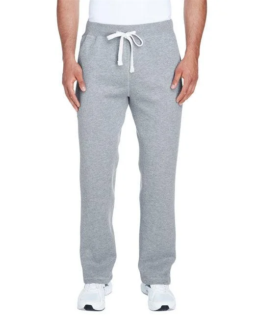 J America Adult Premium Open Bottom Fleece Pant JA8992 Stylish Paperbag Waist Pants