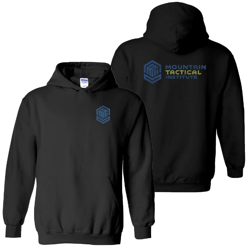 Mountain Tactical Institue Full Back Hoodie - Black Hooded Sweatshirt Casual Wear Street Style Mountain Tactical Institue Full Back Hoodie - Black Hooded Sweatshirt Casual Wear Street Style