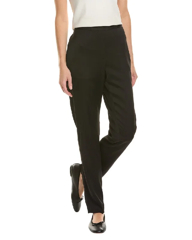 Rebecca Taylor Satin Cigarette Pant Fashionable Tapered Leg Pants