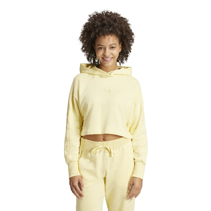 Women's Adidas ALL SZN Hoodie Hoodie with Rolled Sleeves Casual Relaxed
