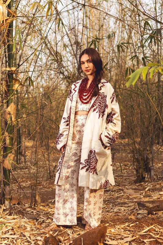 Wild Rose Jacket Embroidered Jacket Appliqued Jacket Beaded Jacket
