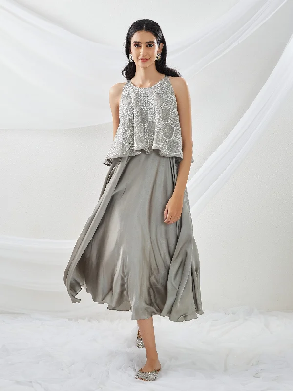 Mirrorwork Long Dress Tunics Cozy soft