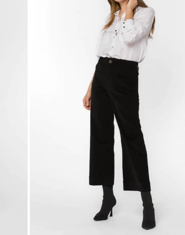 Alyx Cropped Pant In Black Slim-Fit Khaki Pants