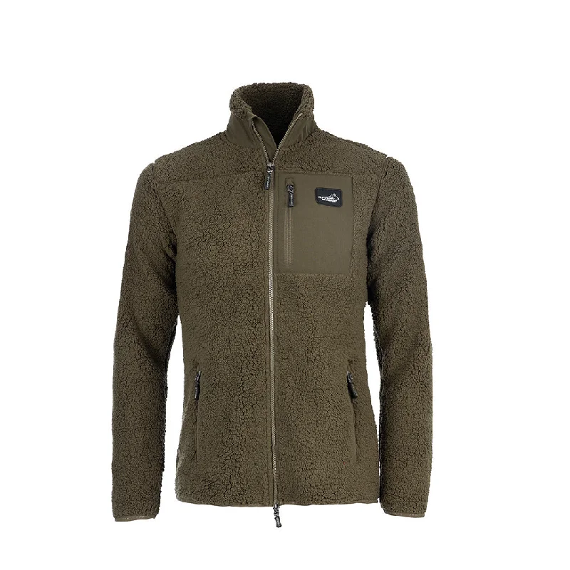 Sherpa Fleece Jacket for Women (Olive) Anorak Shell Jacket Lightweight Jacket