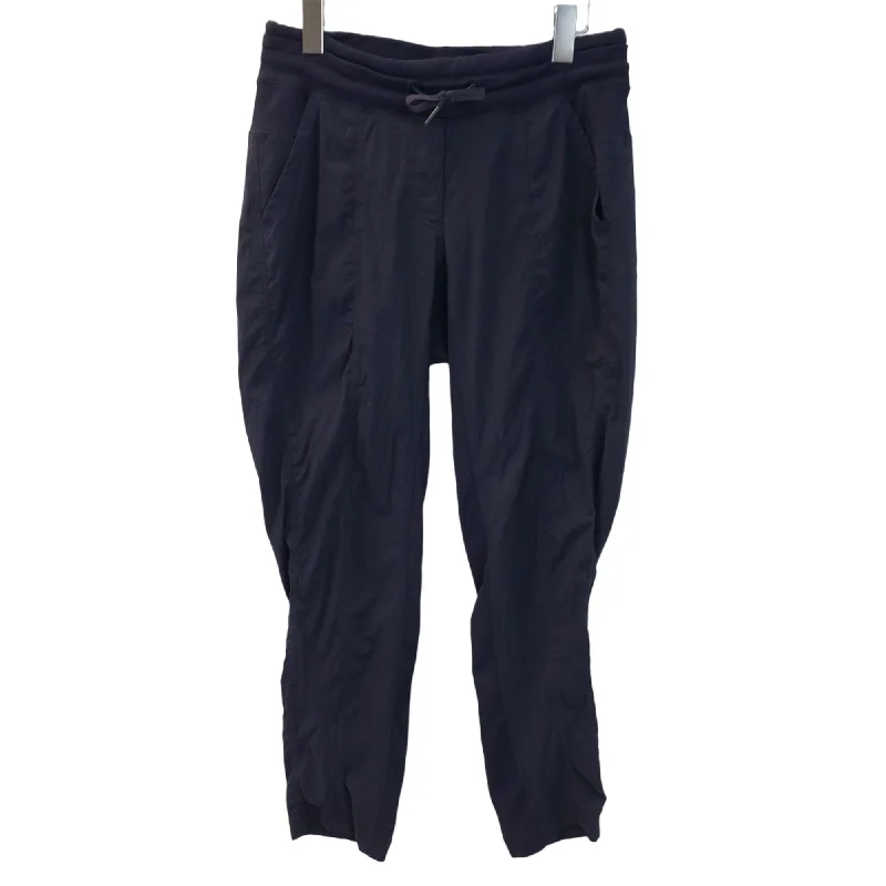 Lululemon Black Micro Striped Track Pants with Pockets Size 6 Formal Slim Pants