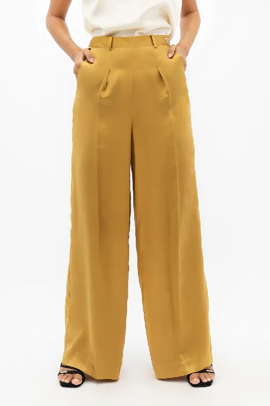 Branson  - Wide Leg Pants - Mimosa Cozy Full-Length Pants