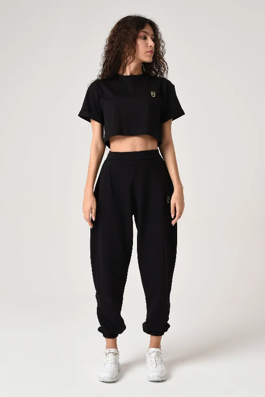 Curvy Pants Black Cozy Lounge Pants