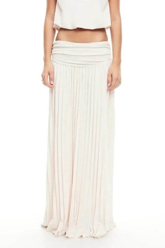 Field Of Dreams Maxi Skirt leather skirt bold