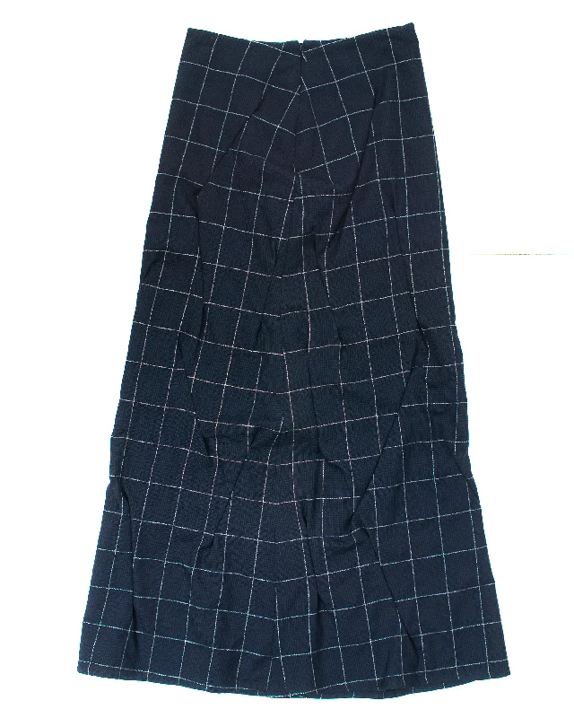 sulvam aw20 darted skirt chiffon skirt flowing