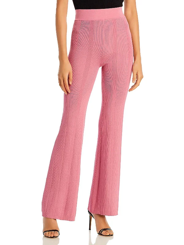 Womens High Rise Stretch Flared Pants Comfortable Jogging Pants