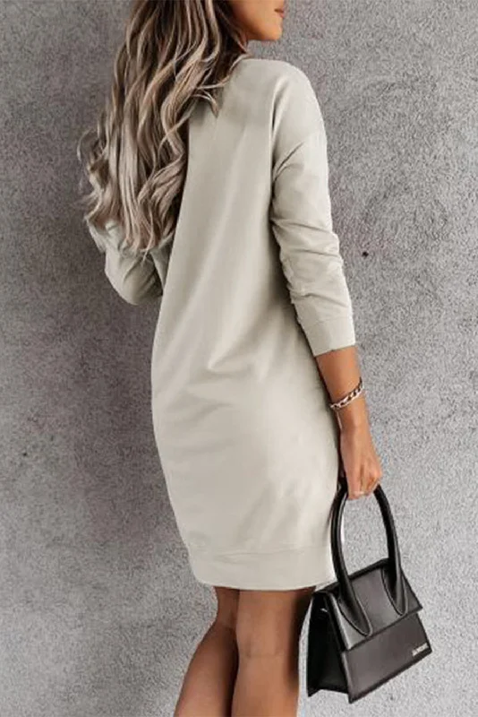 Sweater Mini Dress Terry Terry Cloth Terry Knit