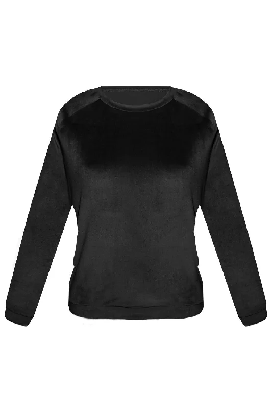 Foxy Black sweater Zippered Front Buttoned Front Snap Front