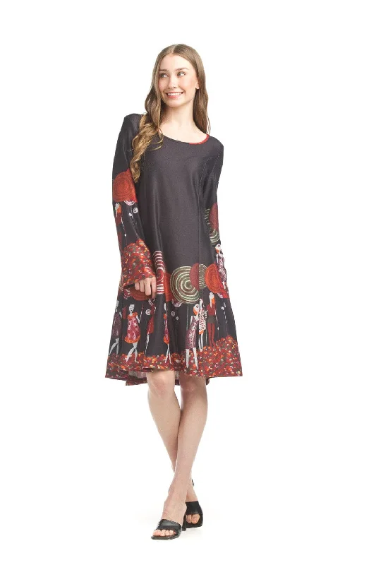 Papillon Lollipop Print Sweater Dress - 17411 Handmade Hand-knitted Hand-woven